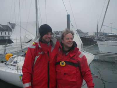 Le duo vainqueur du UK Solent 6.50 : Morten Bogacki et Felix Kster