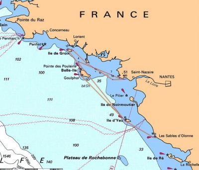 Le parcours de la Pornichet Slect 6.50